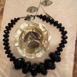 Joan Rivers Black large graduated beads from her Classic Collection